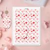 Clay Transfer Paper Valentine Love Heart Clay Transfer Paper Water Soluble Transfer Paper for Clay Earrings Making