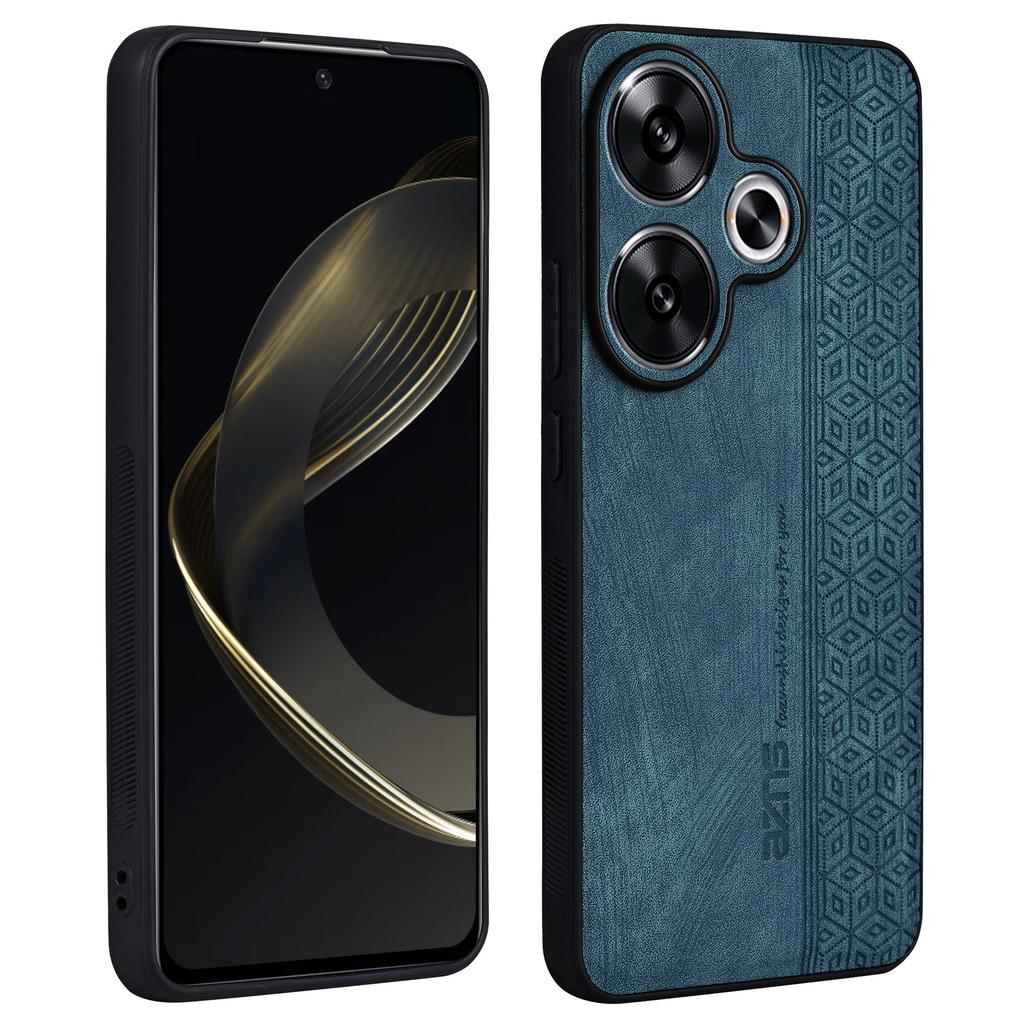 AZNS For Xiaomi Redmi Turbo 3 5G/Poco F6 5G Case PU Leather Coated TPU Imprinted Phone Cover