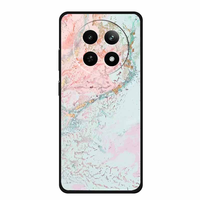 Case For Realme 13 Plus Marble TPU Soft Silicone Back Cover For Realme 13+ Cases Protective Mica Painted Colorful Bumper Capa