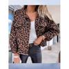 Women's Retro Leopard Print Denim Jacket: Casual European & American Style for Spring