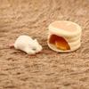 Doll House Hamster Eatting Desserts Hamburger Food Mini Decoration Toys