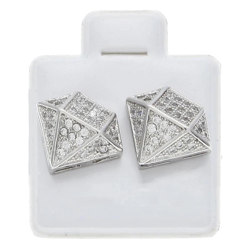 CAOSHI Shinning Stud Earrings Female Engagement Ceremony Jewelry with Bright Zirconia Fashion Design Silver Color Accessories