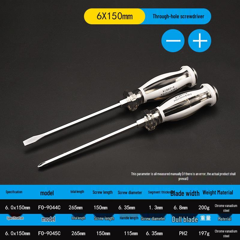 Industrial Grade Magnetic Screwdriver Set - Super Hard, Impact Resistant, Flat & Phillips Slotted Heads