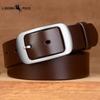 The First Layer of Pure Cowhide Belt Men's Casual Handmade Belt Men's Leather Pin Buckle Genuine Retro Jeans Belt Trend