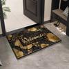 Leopard Print Welcome Entrance Doormat Washable Indoor Outdoor Carpet Non-Slip Hallway Bath Rug Home Decoration Carpet