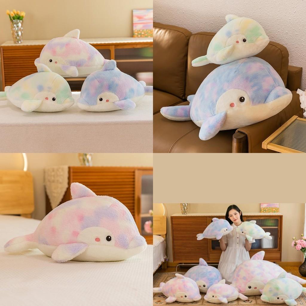 Camouflage Dolphin Plush Toy Stuffed Animal Pillow Gift For Kids, 80cm
