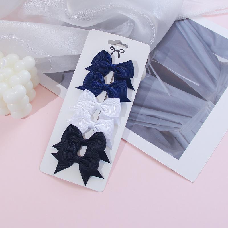 

Mini Children s Candy Color Bow Hair Clips and Headwear Set