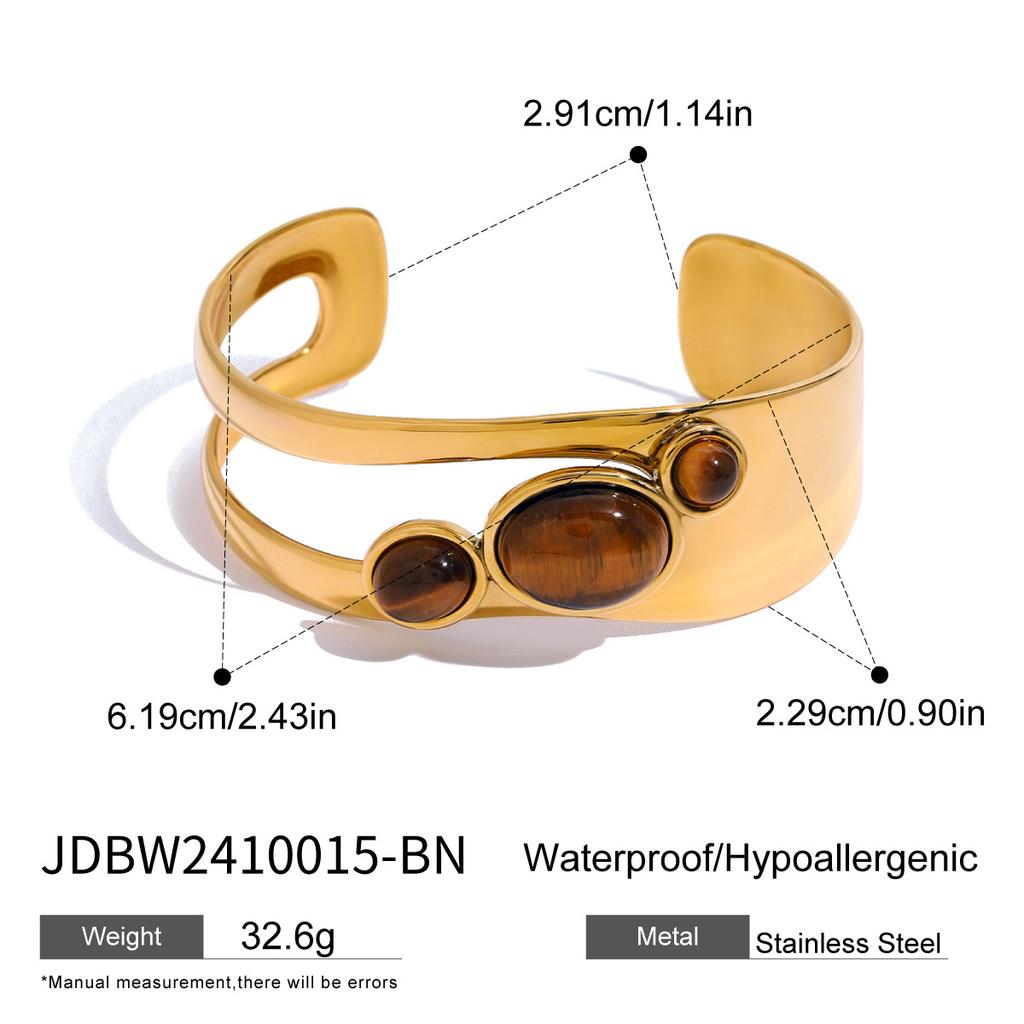 JYL TS Bracelet  Hollow Open Cuff Invokes Purity & Wisdom