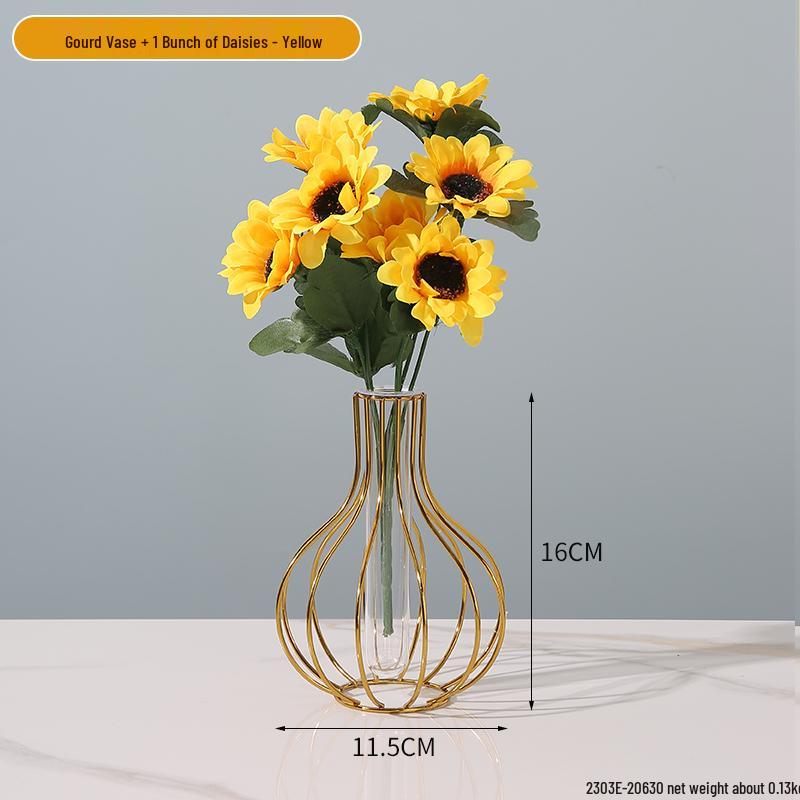 Minimalist Transparent Glass Vase for Creative Flower Arrangements In Living or Dining Rooms
