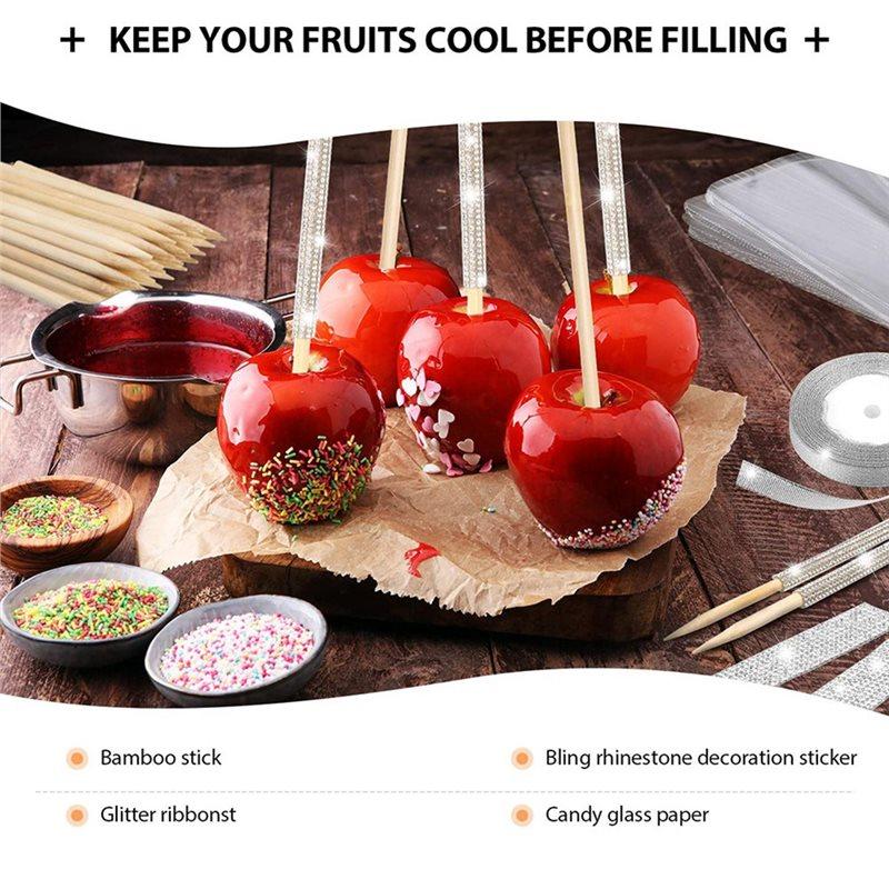 2025 Trend Candy Caramel Sticks And Bags- 36 Pack 36 Bags, 36 Sticks, 1 Glitter Ribbon Making Kit