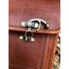 Small Leather Shoulder Bag for Travel, Brown Leather Bag, EDC, Dog Walking Bag, Bag for Meds, Leather Phone Bag, 8x6 Cool Leather Messenger