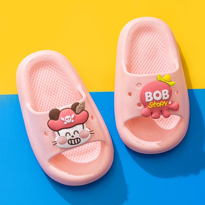 Babudou EVA Non-slip Odor-resistant Kids Cartoon Soft Sole Indoor Summer Slippers Size 180 (Inner Length 17cm)