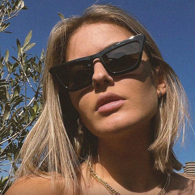 European American Stylish Man Sunglasses Fashion Cat Eye Shape Women's Sun Glasses Driving Hiking Women's Sunglass