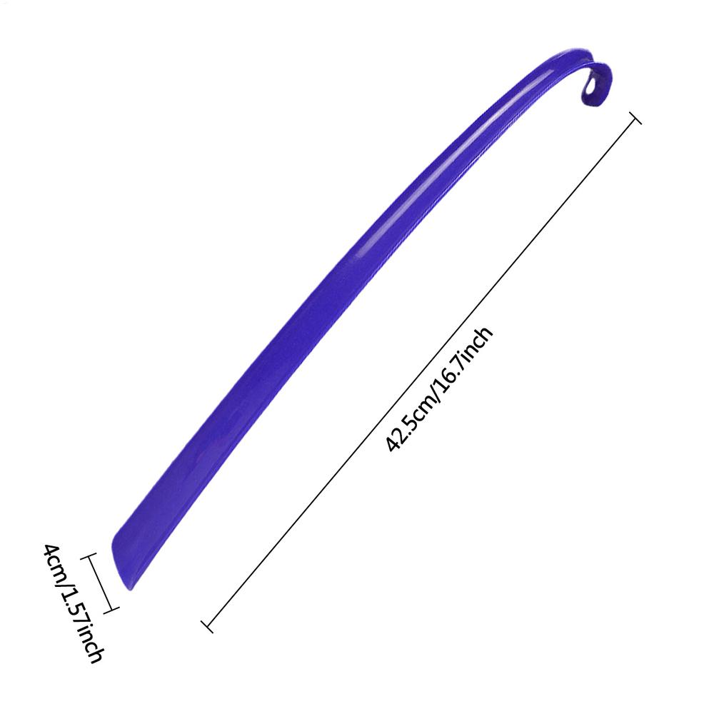 1pcs Shoe Horn Long Handled Easy Wear Helper Shoehorns 16.7in Extra Long Shoe Horn For Boots Flexible Shoe Lifter Dressing Stick