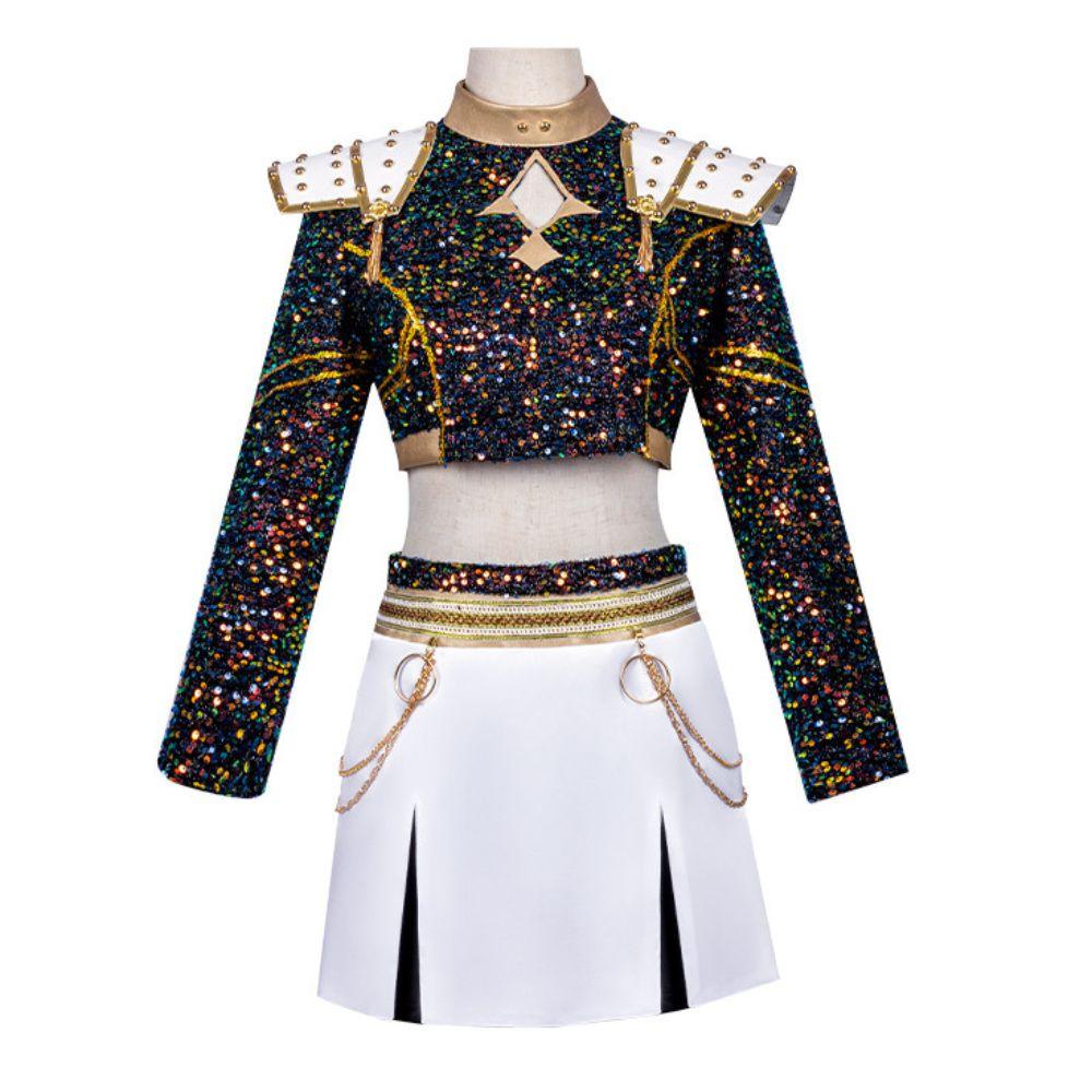 Girls Roleplay Glitter Costume Cosplay Shiny Costume Cosplay Disguise for Women Suit Outfits Halloween Xmas Carnival Party Suit