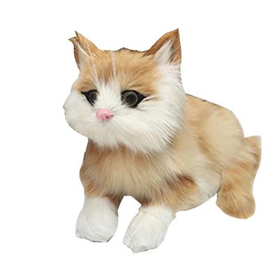 Simulated Prone Position Cat Household Pography Car Display Window Decor Toy