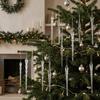 12pcs Transparent Christmas Icicle Pendants Acrylic Christmas Tree Ornaments  for Xmas Tree