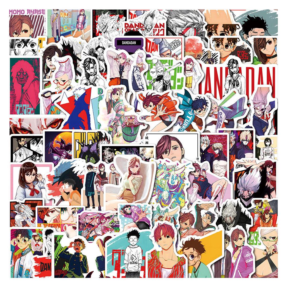 10/30/60pcs Cartoon DAN DA DAN Graffiti Stickers Cute Momo Ayase Decals DIY Laptop Journal Notebook Reward Funny Okarun Sticker