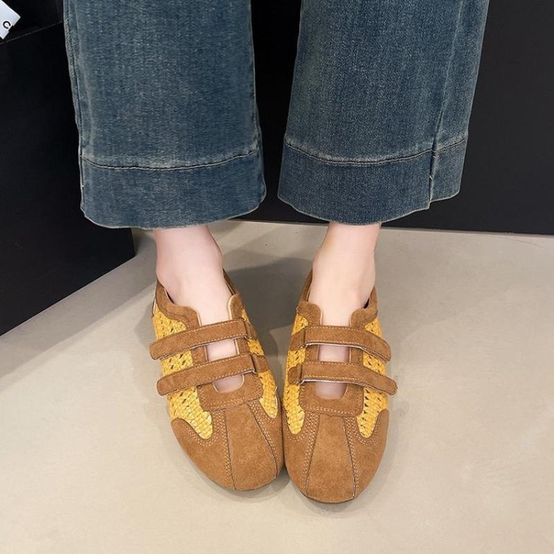 Moda Nowe Baleriny Damskie Buty Sportowe Modne Sneakersy Casualowe Płytkie Mokasyny Buty do Chodzenia Baletki Trend Przytulne Zapatillas De Mujer