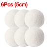 6Pcs Reusable Wool Dryer Balls Clothes Softener Laundry Fleece Dryer Ball Kit Home Clothes Dryer Washing Machine 34567Cm