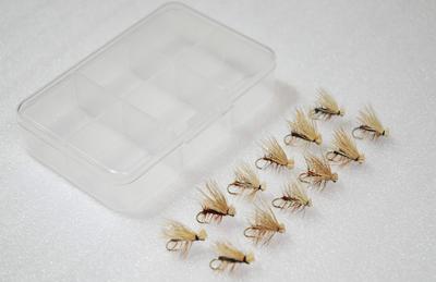 Fly Shop Complete Fly Set SD Selection Elk Hair Caddis Olive Set 12 12 No.