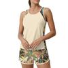 Womens Two Piece Tankini Swimsuits 2026 Tummy Control Athletic Tank Top with Printed Swim Shorts Pockets S 6XL