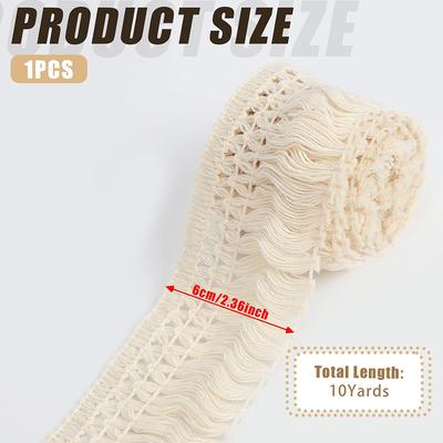 Nouveau Galon à Franges Longues Boho 2,36" de Large Galon à Franges à Pompons pour Vêtements Abat-jour