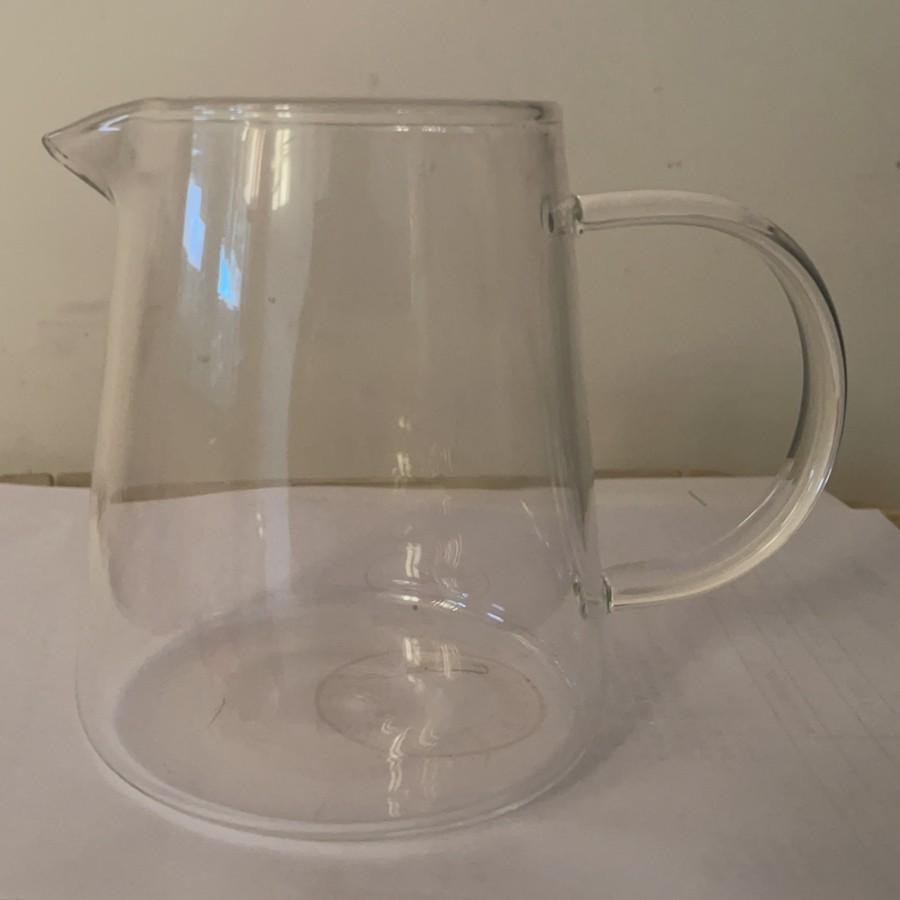 Square Glass Teapot Set with Stainless Steel Filter - Kung Fu Style Tea Dispenser and Fairness Cup for Household Use.