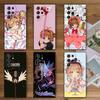 CardCaptor Sakura Anime Soft Phone Case for Samsung Galaxy S26 S25 Edge S24 Ultra S23 Plus S22 S21 FE S20 Black Cover Back Shell
