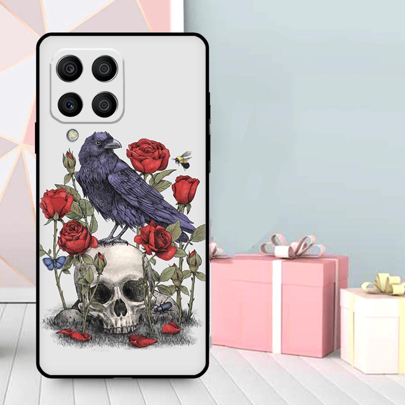 Raven Skull Case For Samsung Galaxy M36 M12 M52 M06 M16 M56 M33 M15 M55 M31 M13 M14 M53 M32 M35 M34 M54