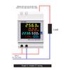 Din Rail AC Monitor 6IN1 110V 220V 380V 100A Voltage Current Power Factor Active KWH Electric Energy Frequency Meter VOLT AMP