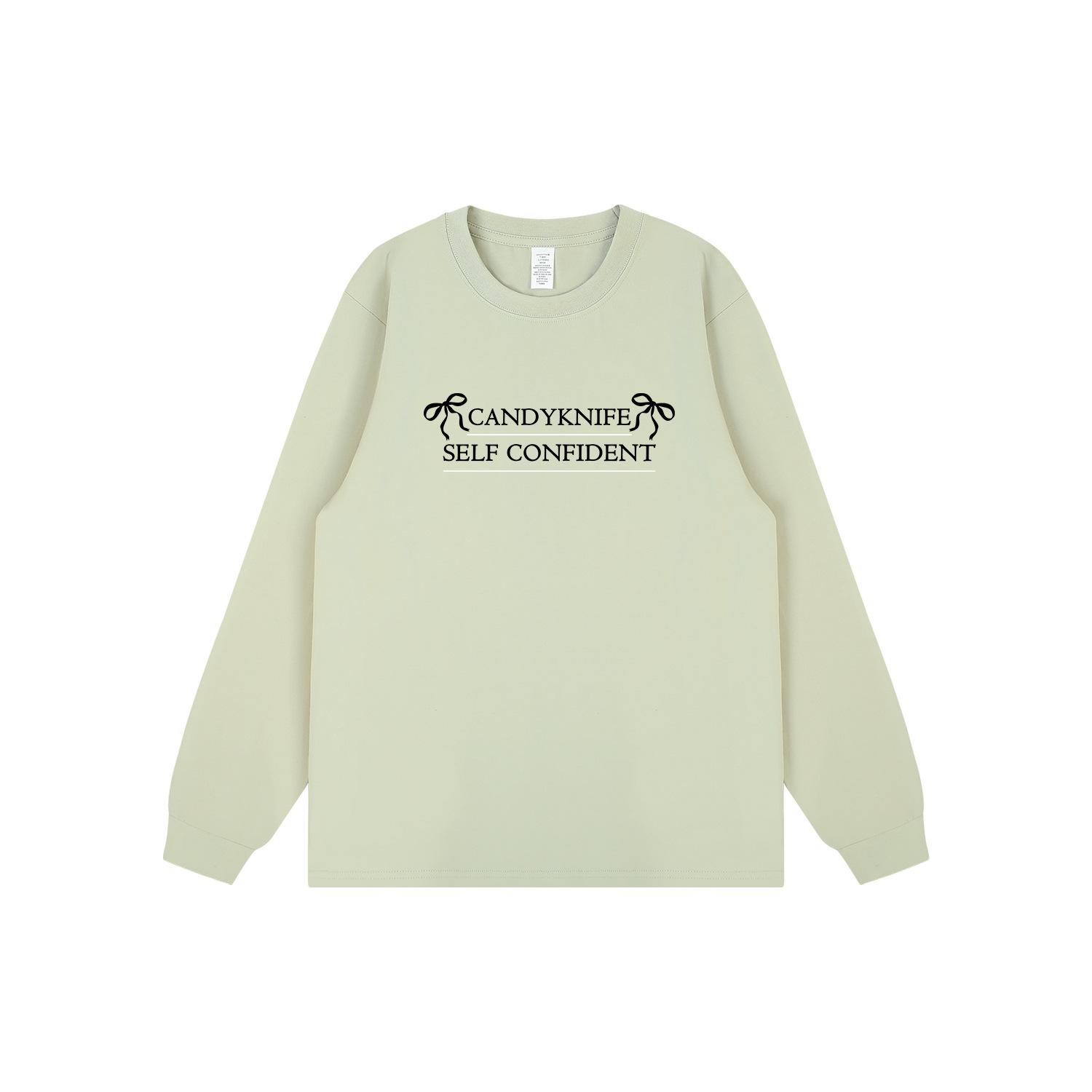 

Trendy Retro American-Style Couple s Long Sleeve Cotton T-Shirt with Ribbed Cuffs for Autumn and Winter XXXL Лляний