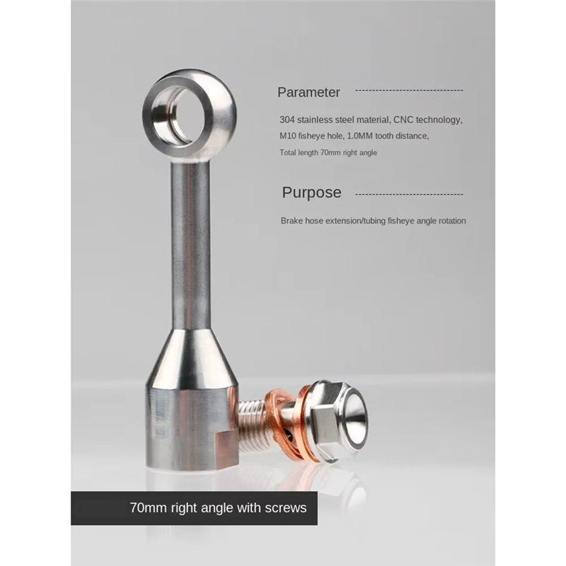 Duurzaam-Roestvrij Staal Hydraulisch Versterkt Rem Koppeling Olie Slang Leiding Pijp Banjo Fitting Voor Motorfiets ATV Crossmotor Buggy
