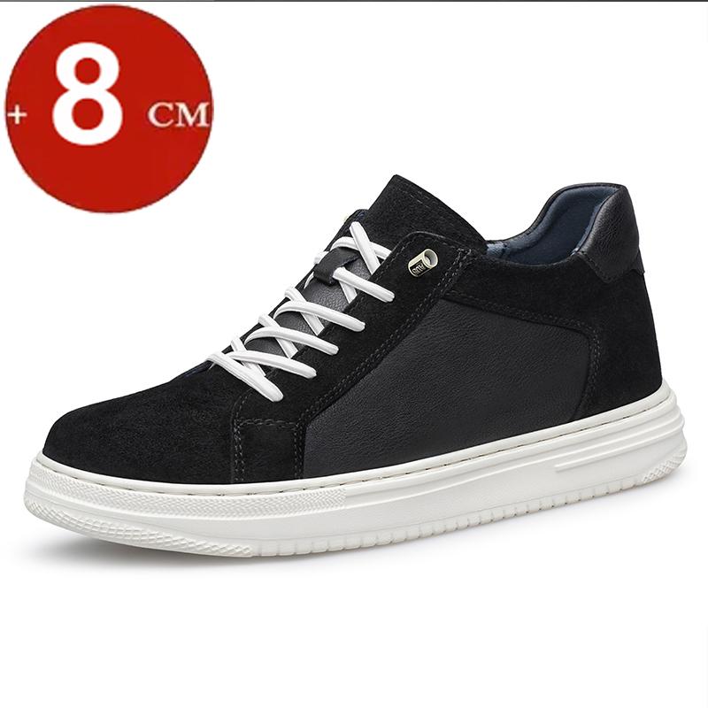 Light 6cm 8cm White Elevator Shoes Men Women Sports Casual Sneakers Height Increasing Shoes Invisible Man Taller Lifting Flats