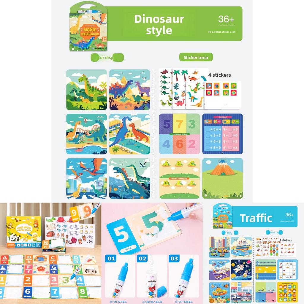 Water Painting Book For Kids With Ocean Animals Reusable Waterbased Art For Early Learning And Creativity