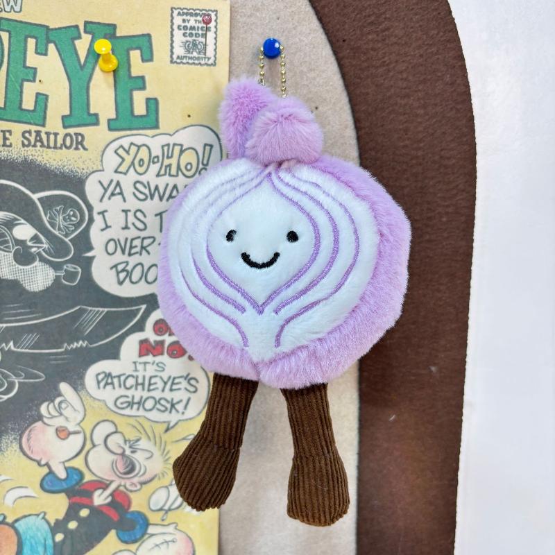Creative Cute Purple Onion Plush Doll Pendant Backapck Hangings Decoration Gifts