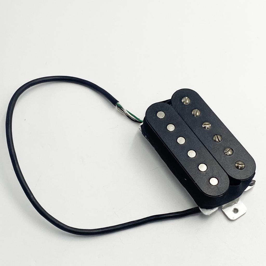 Micro Doublebobinage Guitare Électrique Série 5 Aluminium-Nickel-Cobalt 4 Conducteurs Doublebobinage Noir 50 mm × 52 mm