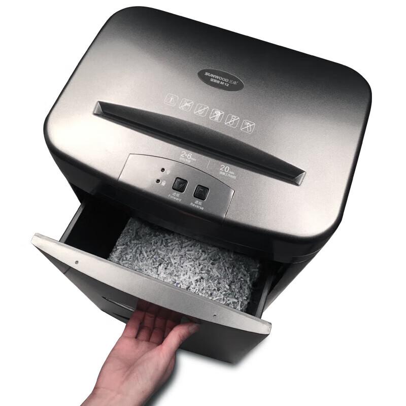 SUNWOOD M-Series Commercial Paper Shredder CN plug (adapter included)