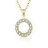 Gold Color Pendant Necklace with Chain for Women - Initial Jewelry Gift