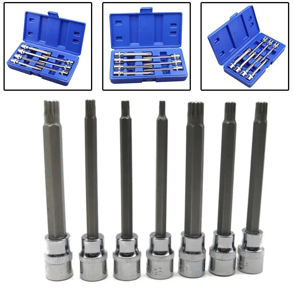 

38inch 7PCS Socket Set Drive with Extra Long Star Bit Sockets M10 Metric Extension for European Car Suspension Repair China Mainland