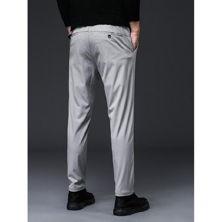 Men's Casual Pants Spring Autumn Versatile Stretch Comfortable Breathable Straight Leg Style