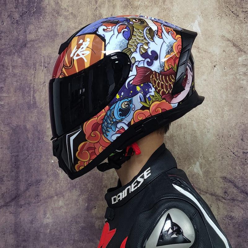 Dual Lens Motorcycle Helmet Motorcycle Travel Helmet Electric Vehicle Adult Safety Helmet