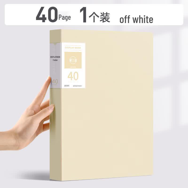 Morandi A4 Loose-Leaf Document Folder вне белого