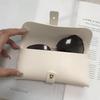 Estuche para gafas de cuero PU, bolsa suave para gafas, caja para gafas de sol portátil, accesorios, estuche para gafas, caja para gafas de sol