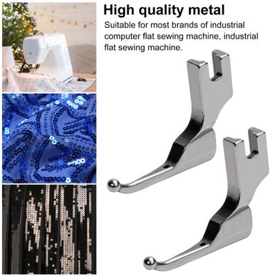 Sequin Bead Wedding Dresses Presser Foot No Bead Tapping Evening Gowns Fabrics Metal Presser Foot Universal Sewing Machine Accessories