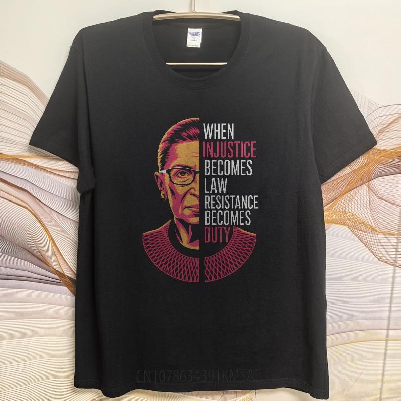 Cotton Summer For Him T Shirt When Injustice Becomes Law Resistance Becomes Duty Short Sleeve Cotton Oneck Tee Shirt