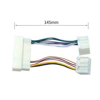 Stereo Radio 13pin+60pin Male/Female Plug Wire Harness Adapter For Kia K2/K3/K4