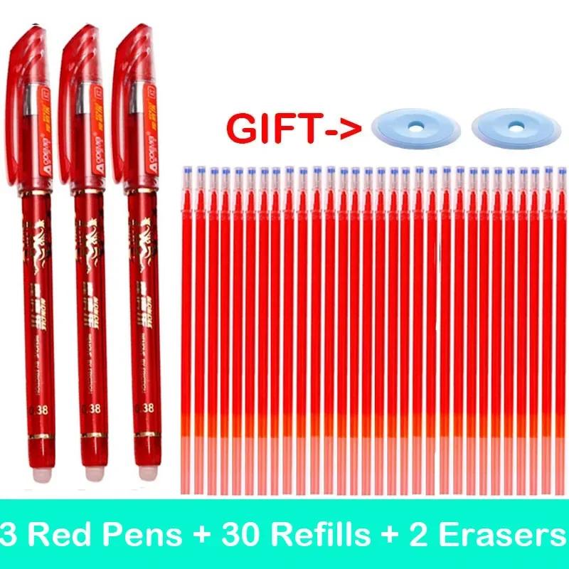 1/26 Pcs/Set Kawaii Erasable Pens Gel Pen Waterproof Gel Ink Stationery School Writing Supplies for Notebook Office Student
