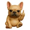 Middle Finger Animal Ornament Synthetic Resin Statue Realistic Design Sculpture Funny Humorous Home