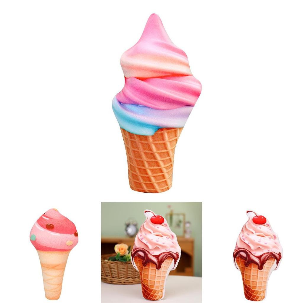 Peluche Gelato Cono Croccante Adorabile Giocattolo Morbido Per Bambini Materiale Peluche Corto Design Personalizzabile